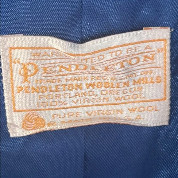 Vintage Pendleton Royal Blue Blazer - 100% wool - Picture 3 of 5